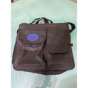 Creative Memories Black Memory Mate Bag Canvas Adjustable Strap Plus 8 Plastic